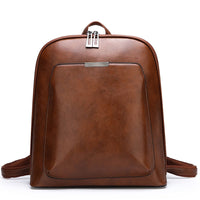 Sac à dos simili cuir femme marron vintage