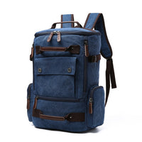 Sac à dos homme toile Canvas et cuir
