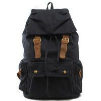 Sac à dos cuir toile