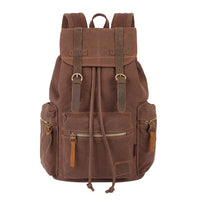Sac à dos toile marron homme