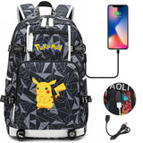 Sac à dos Pikachu avec prise USB