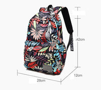 Sac à dos de ville motif tropical